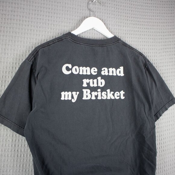 Vintage Sloppy Hogg " Come and Rub My Brisket " Faded Tee - Picture 8 of 8